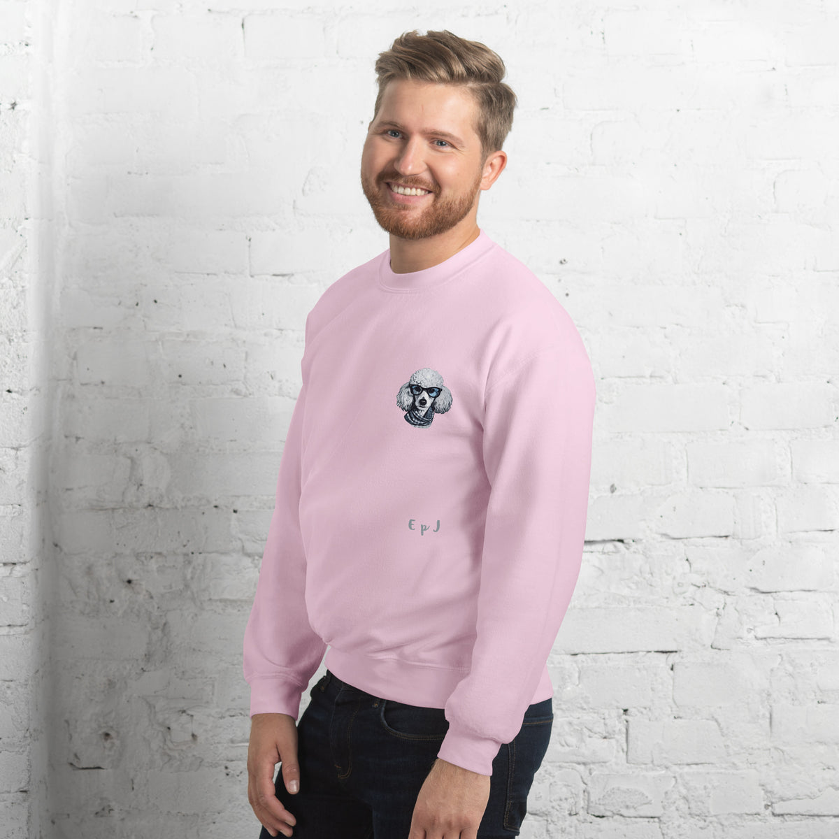 Sudadera unisex caniche gafas