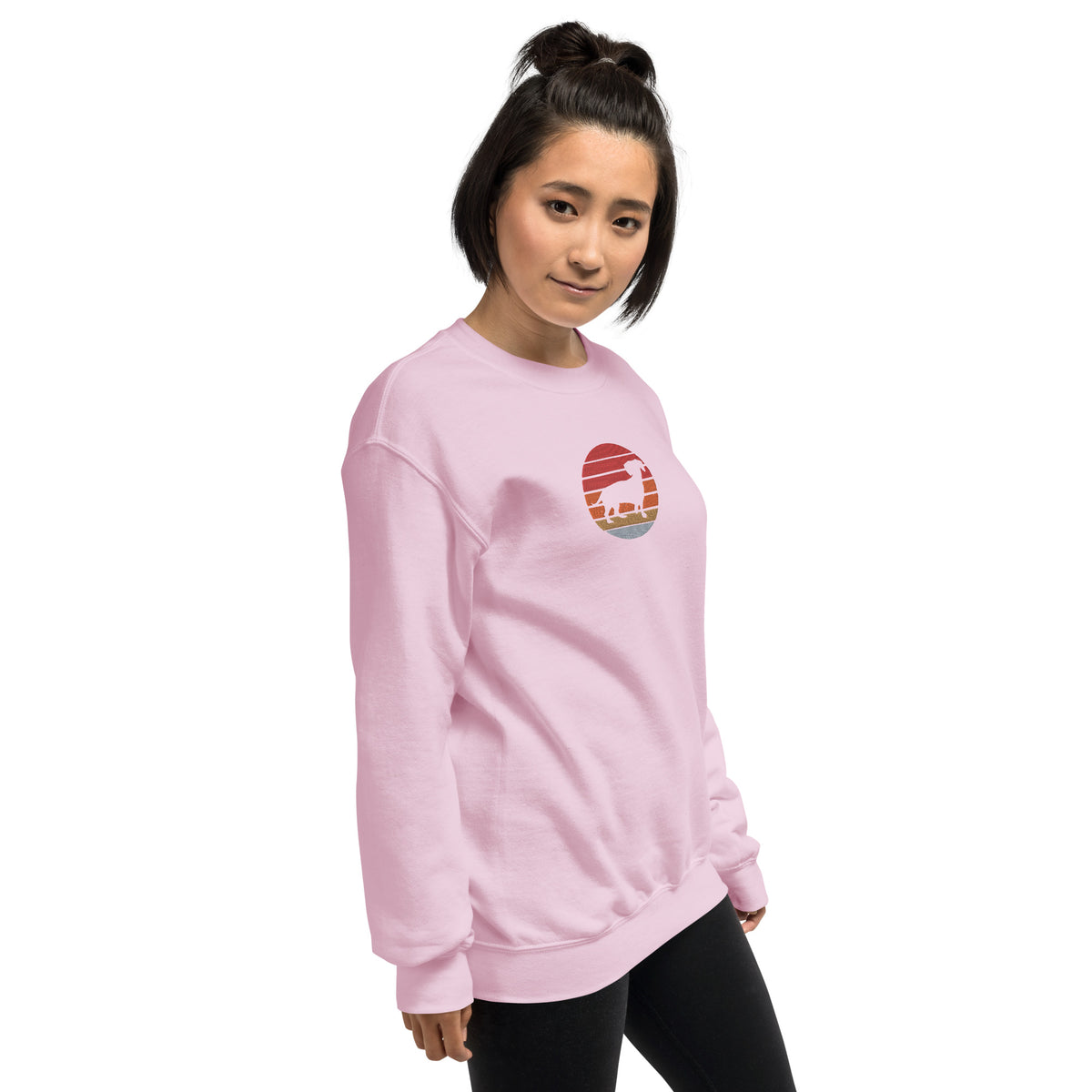 Sudadera unisex sombra teckel bordado
