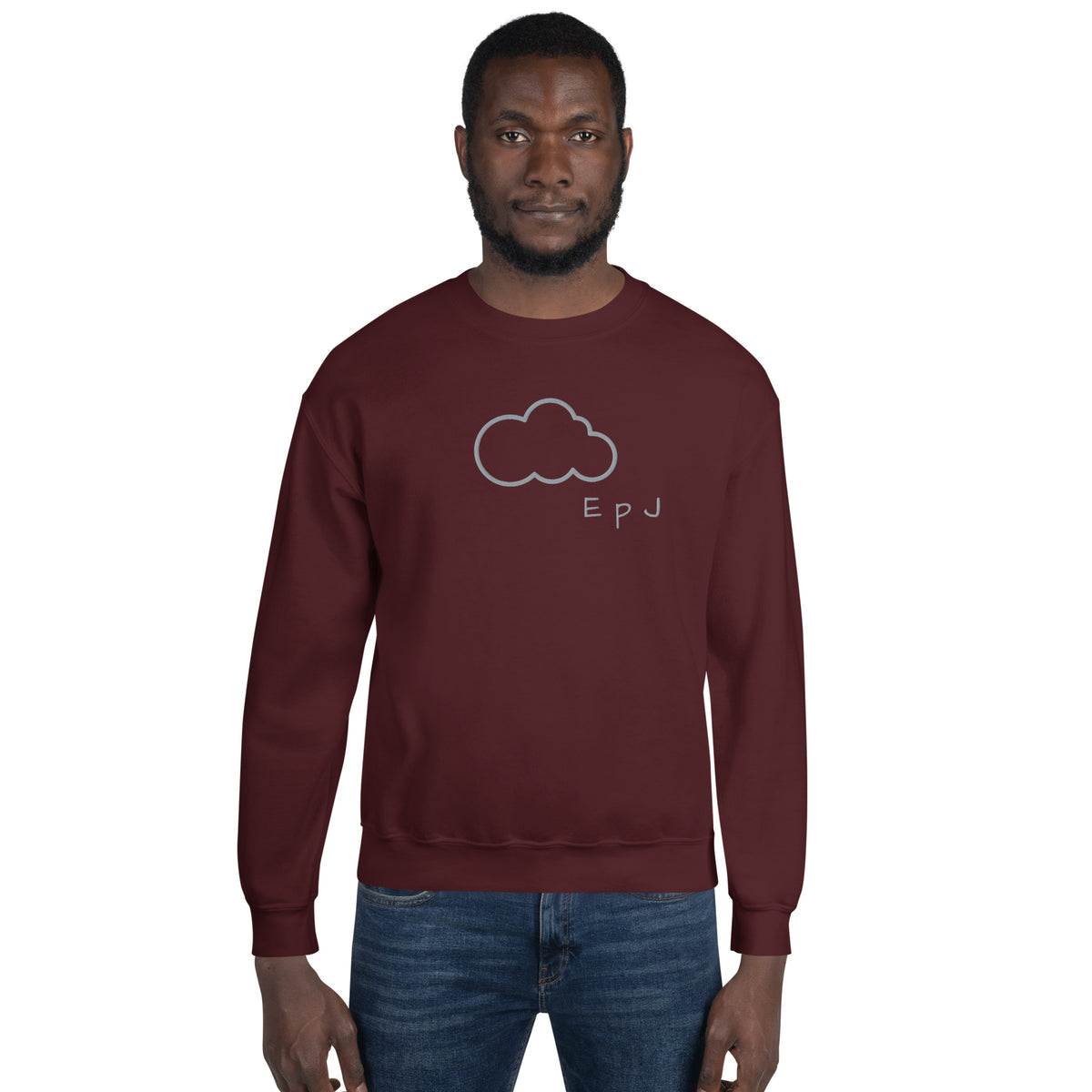 Sudadera unisex nube bordada
