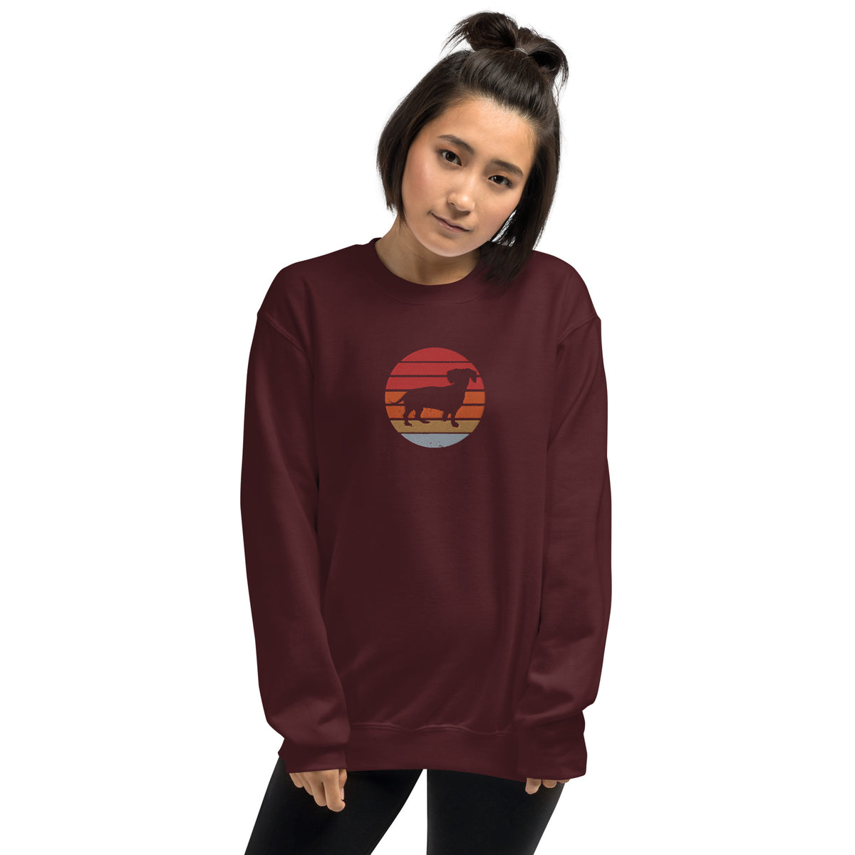 Sudadera unisex sombra teckel bordado