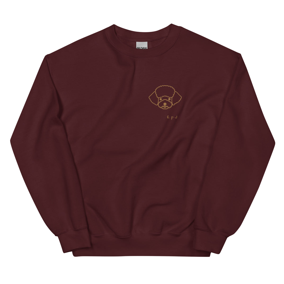 Sudadera unisex cara caniche bordado