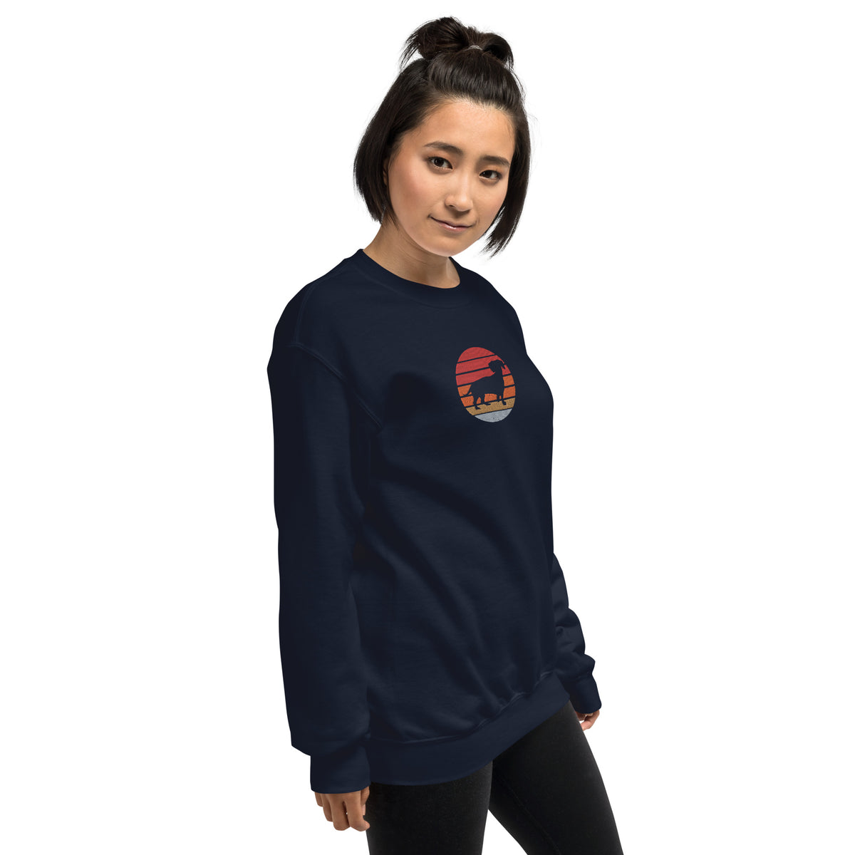 Sudadera unisex sombra teckel bordado
