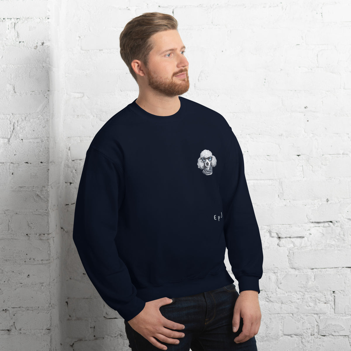 Sudadera unisex caniche gafas