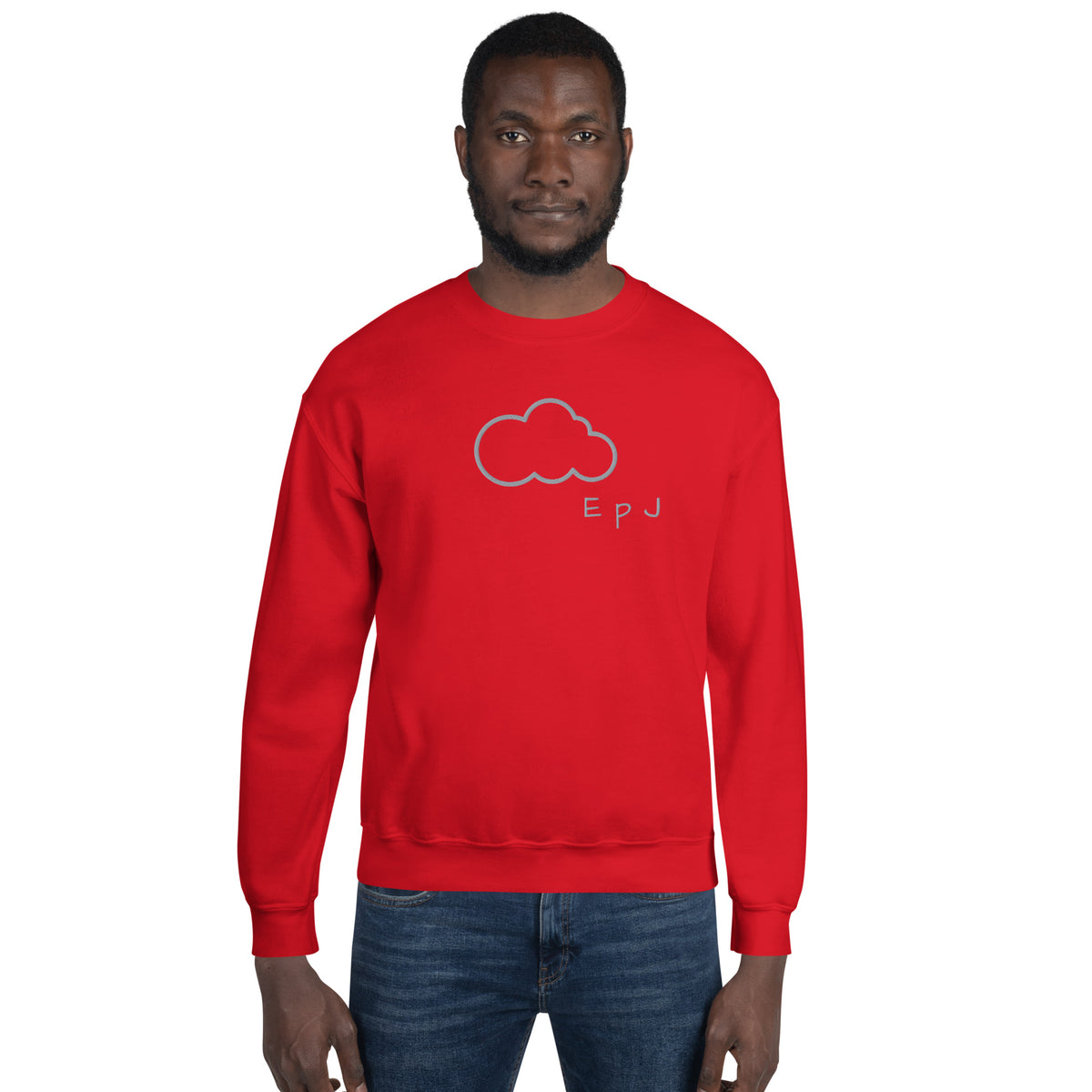 Sudadera unisex nube bordada