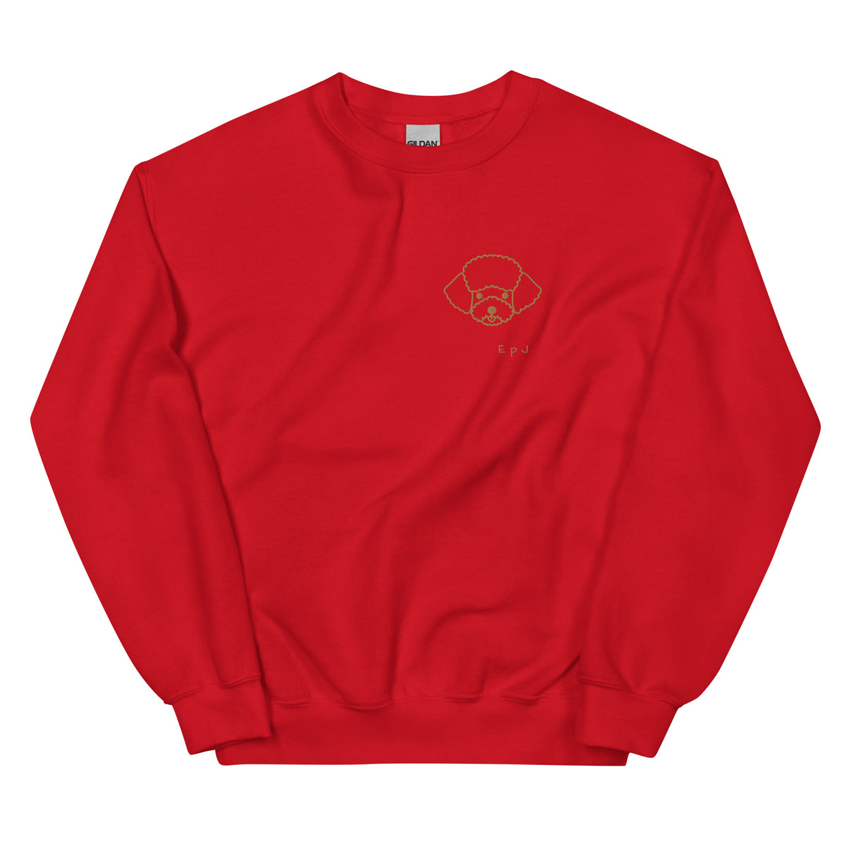 Sudadera unisex cara caniche bordado