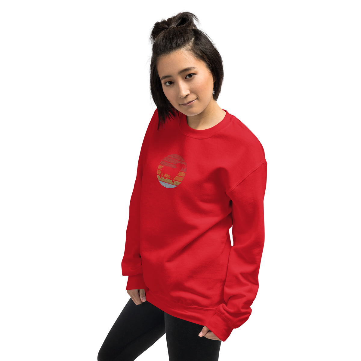 Sudadera unisex sombra teckel bordado
