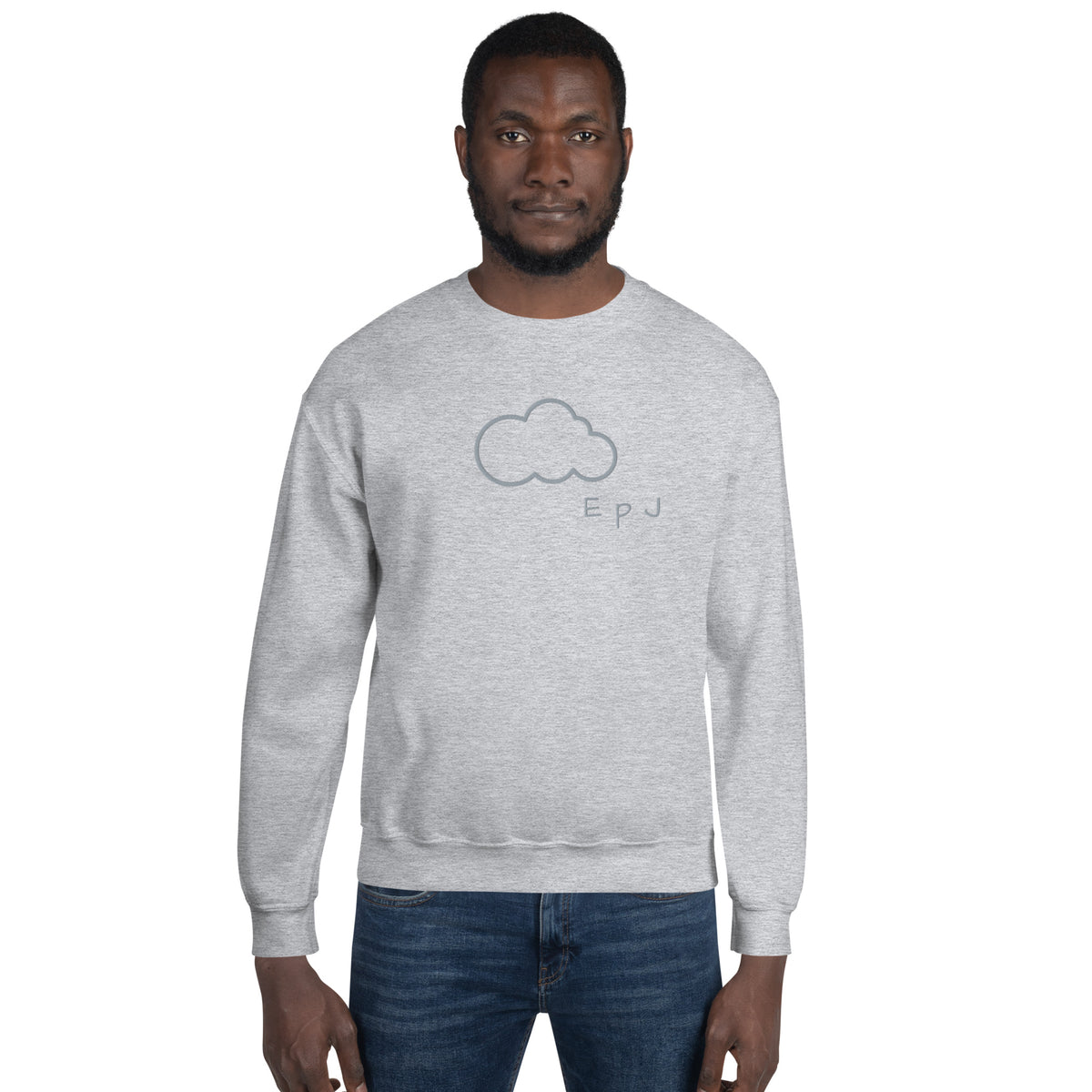 Sudadera unisex nube bordada