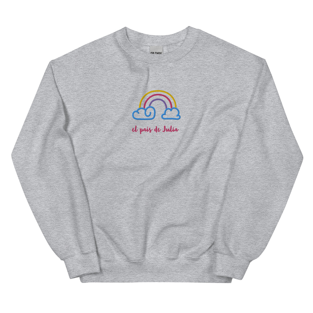 Sudadera unisex arcoiris bordado