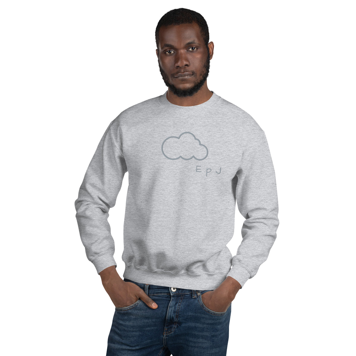 Sudadera unisex nube bordada