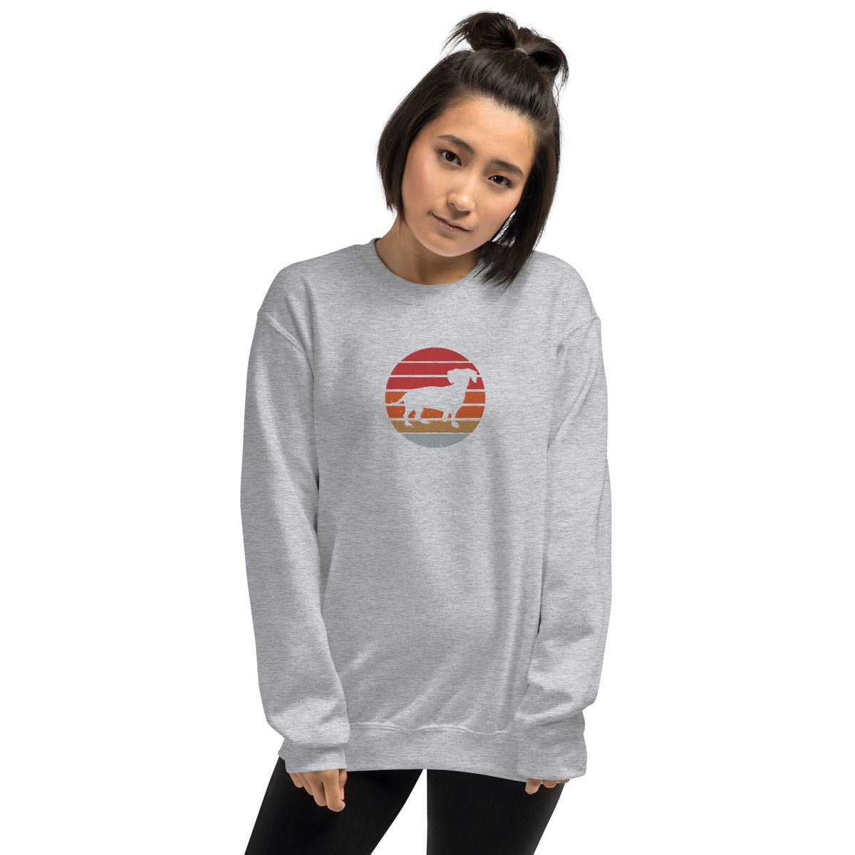 Sudadera unisex sombra teckel bordado