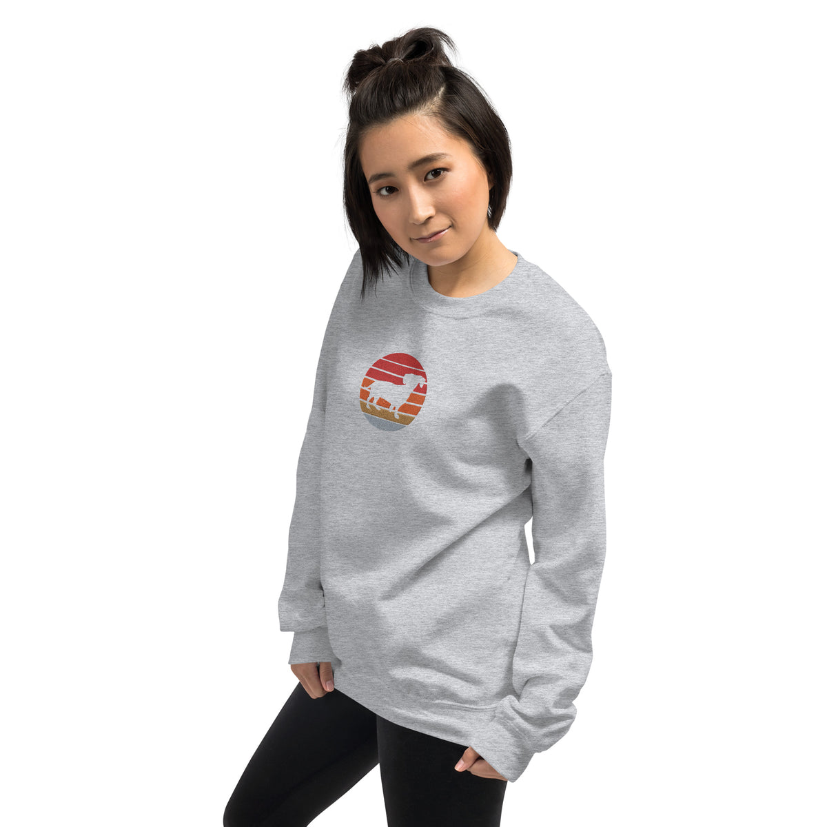 Sudadera unisex sombra teckel bordado