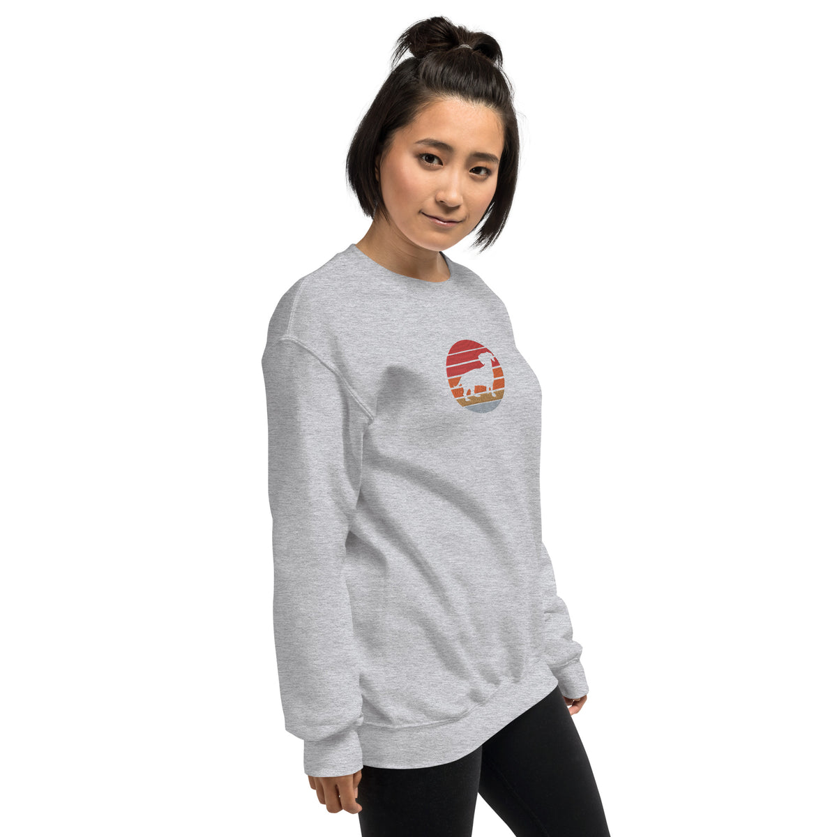 Sudadera unisex sombra teckel bordado
