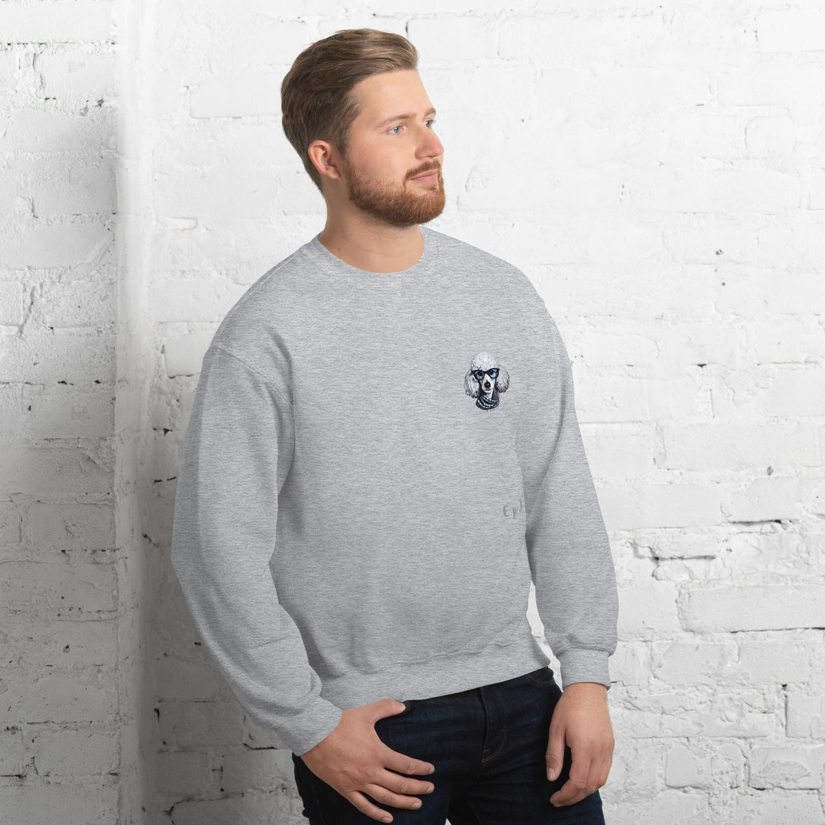 Sudadera unisex caniche gafas