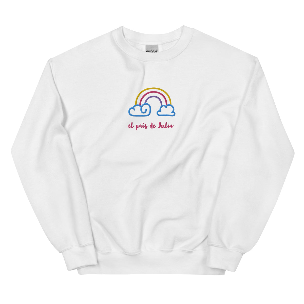 Sudadera unisex arcoiris bordado