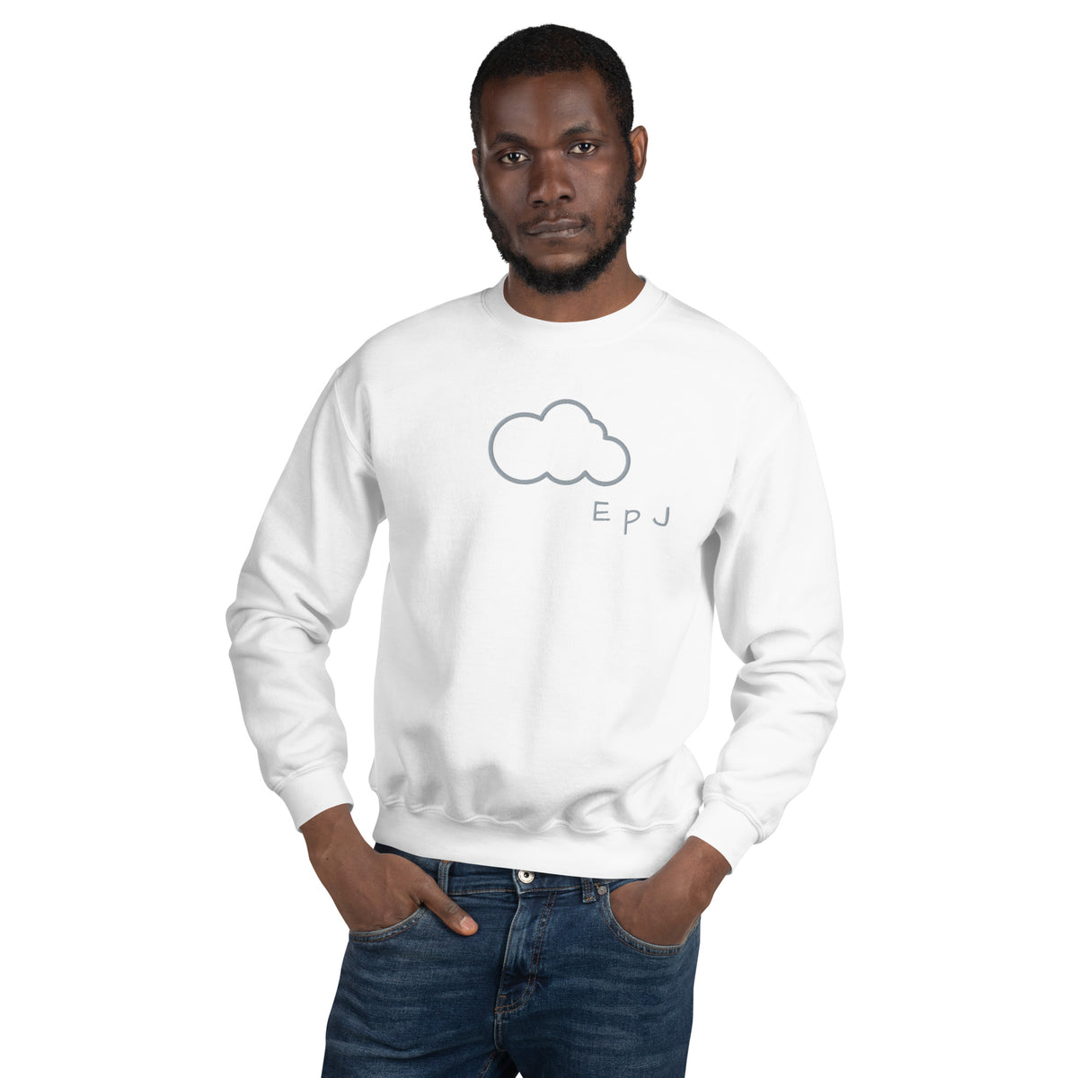 Sudadera unisex nube bordada