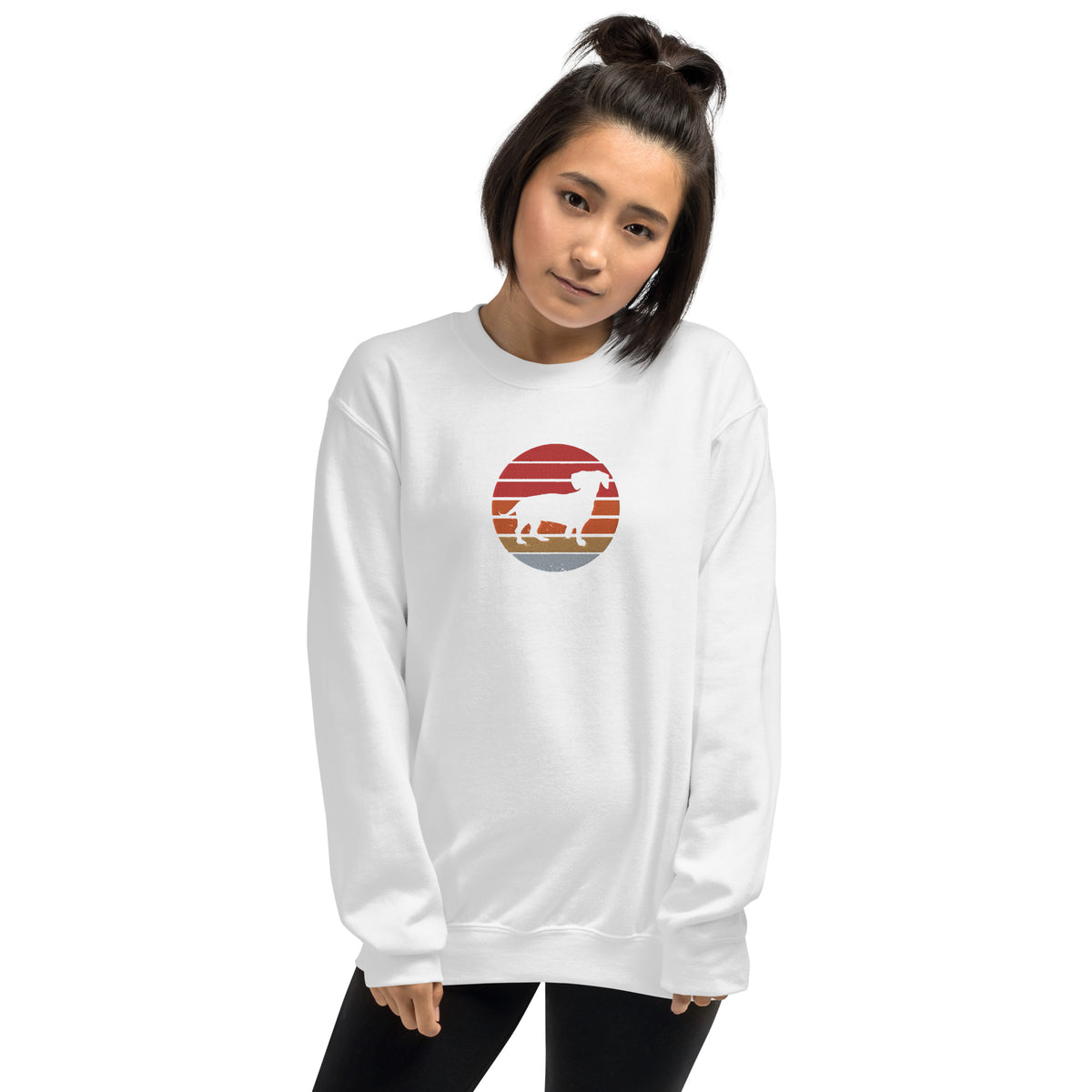 Sudadera unisex sombra teckel bordado