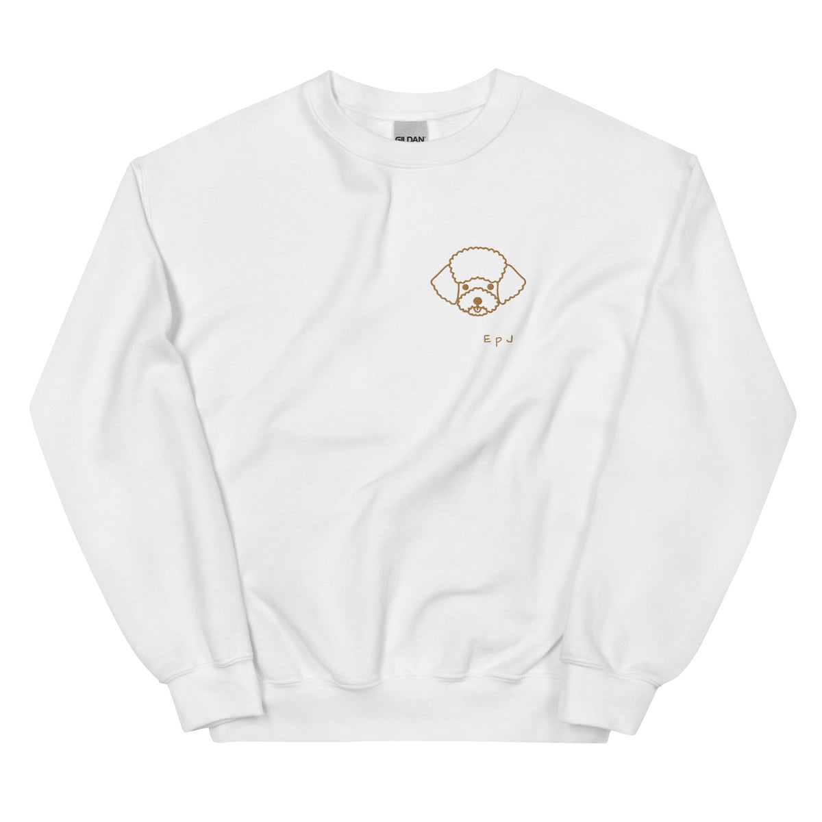 Sudadera unisex cara caniche bordado
