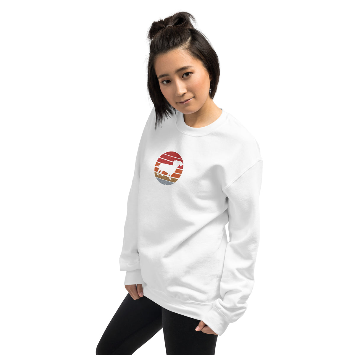 Sudadera unisex sombra teckel bordado