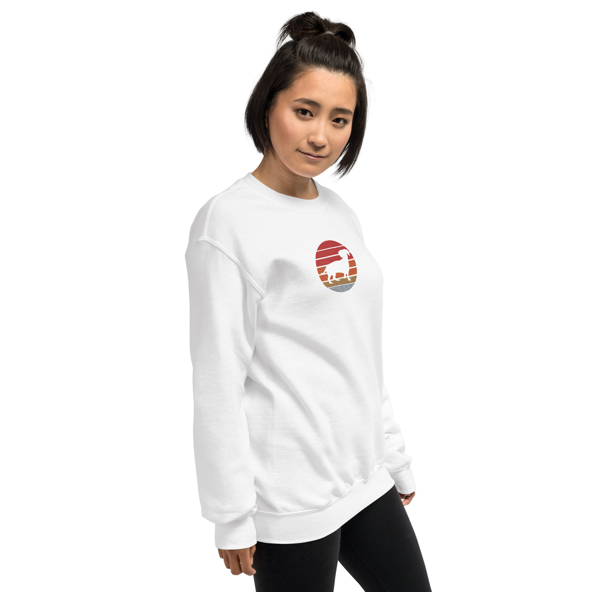 Sudadera unisex sombra teckel bordado