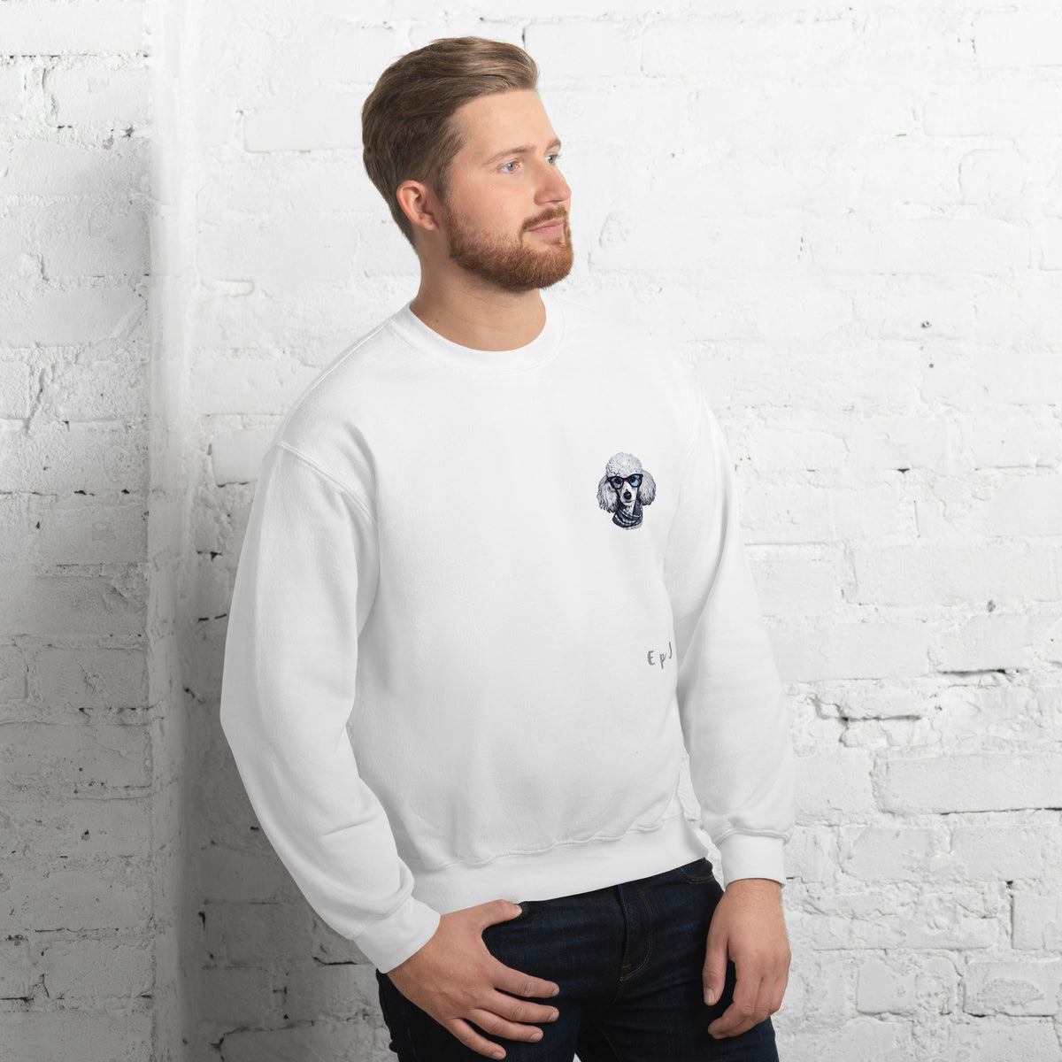 Sudadera unisex caniche gafas