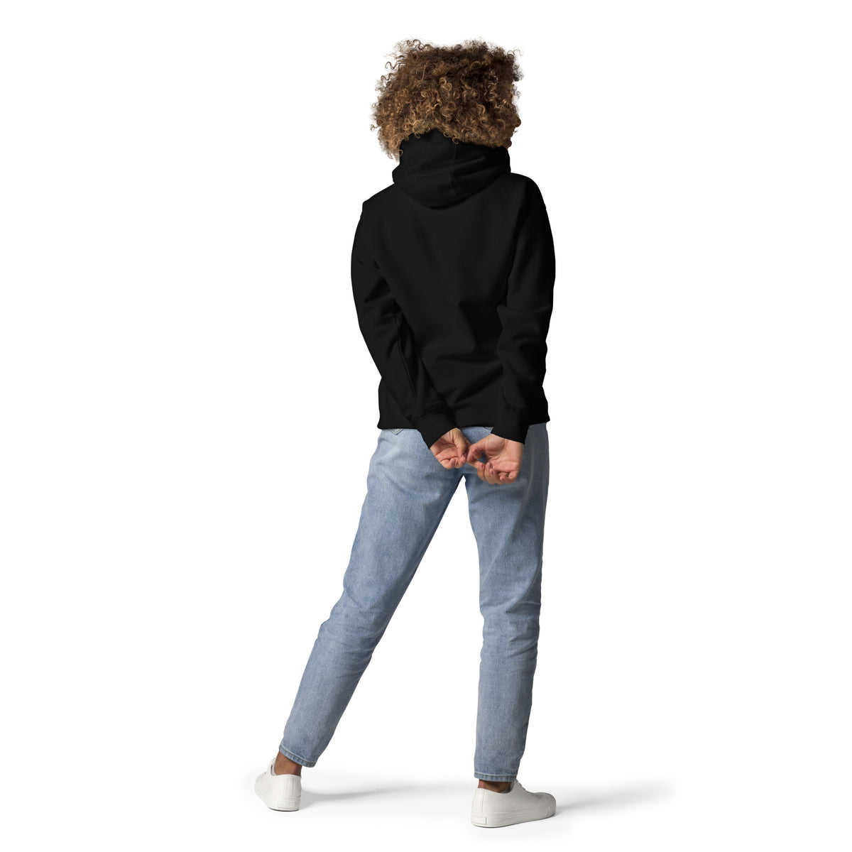 Sudadera con capucha unisex nube bordada