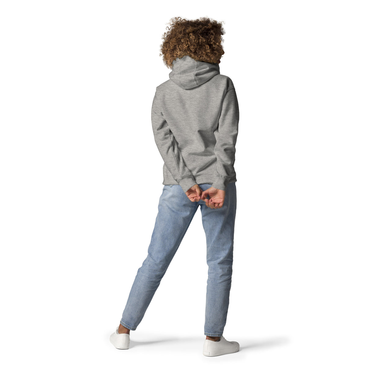 Sudadera con capucha unisex nube bordada