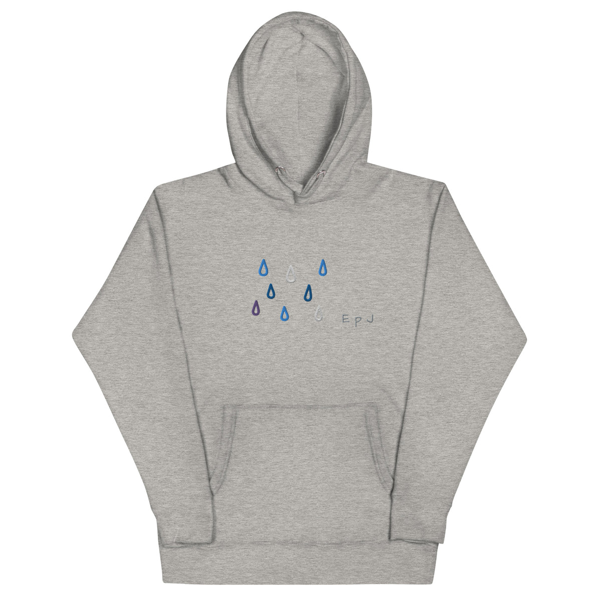 Sudadera con capucha unisex gotas de lluvia
