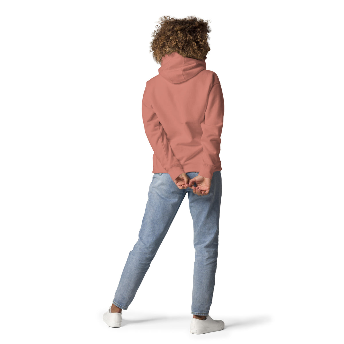 Sudadera con capucha unisex nube bordada