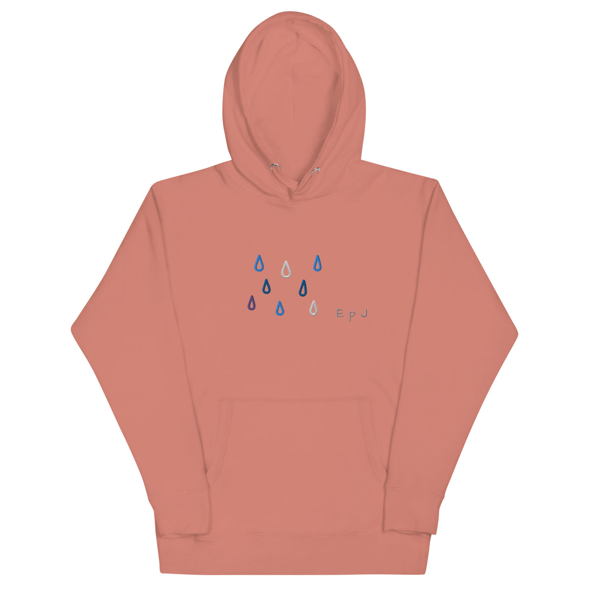 Sudadera con capucha unisex gotas de lluvia