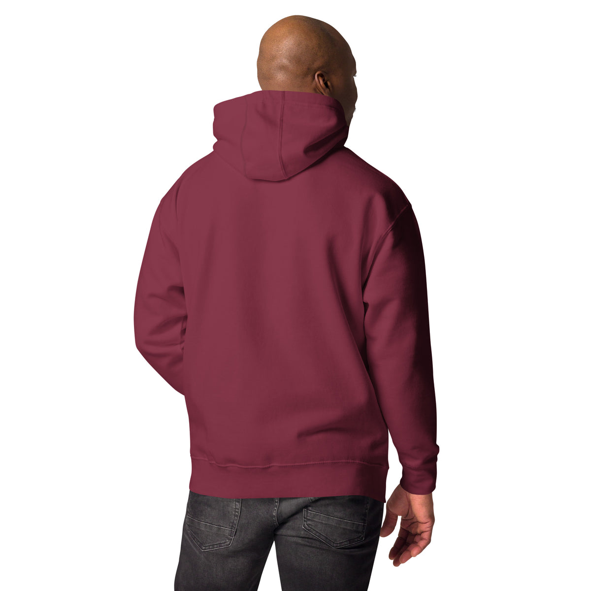 Sudadera con capucha unisex huella bordada