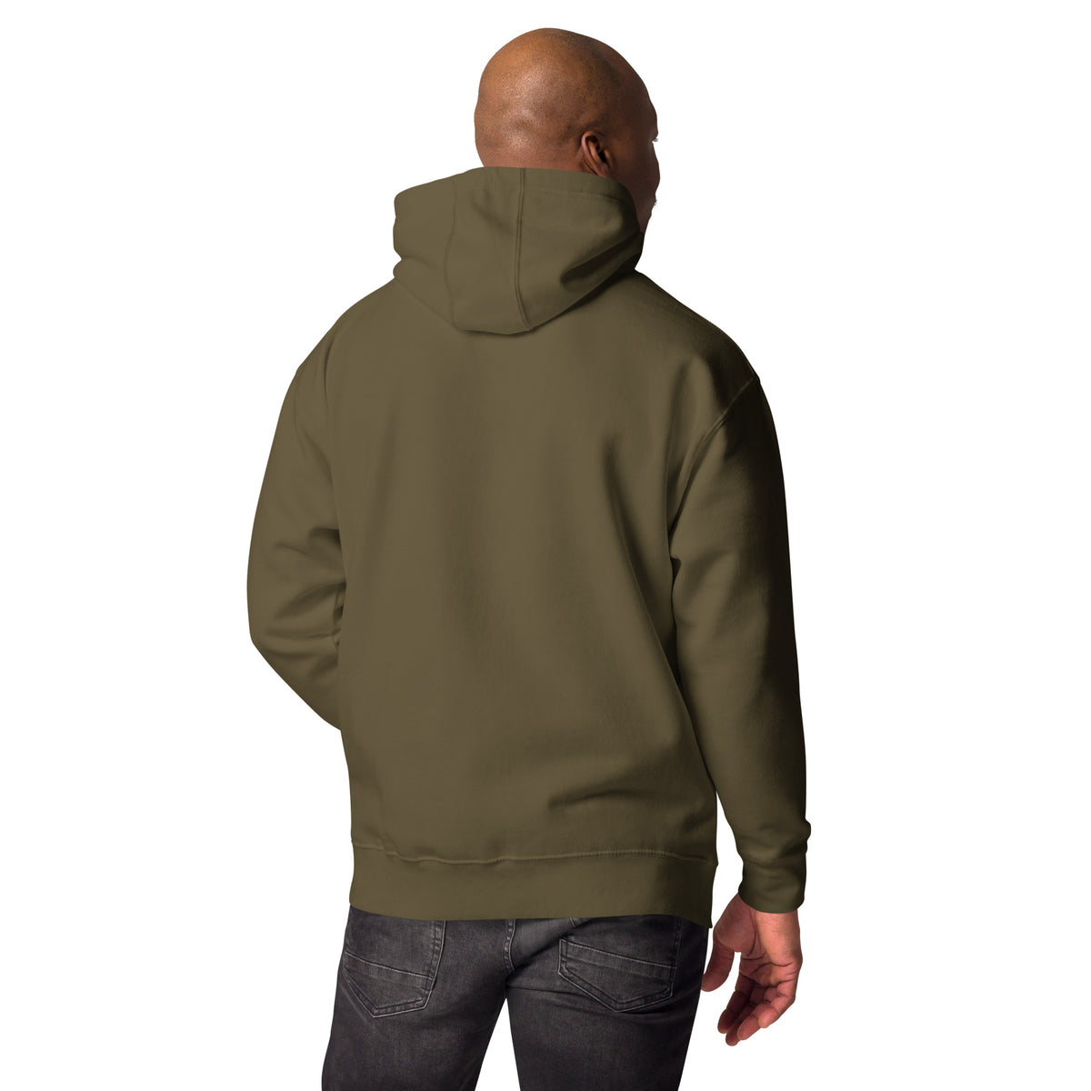 Sudadera con capucha unisex huella bordada