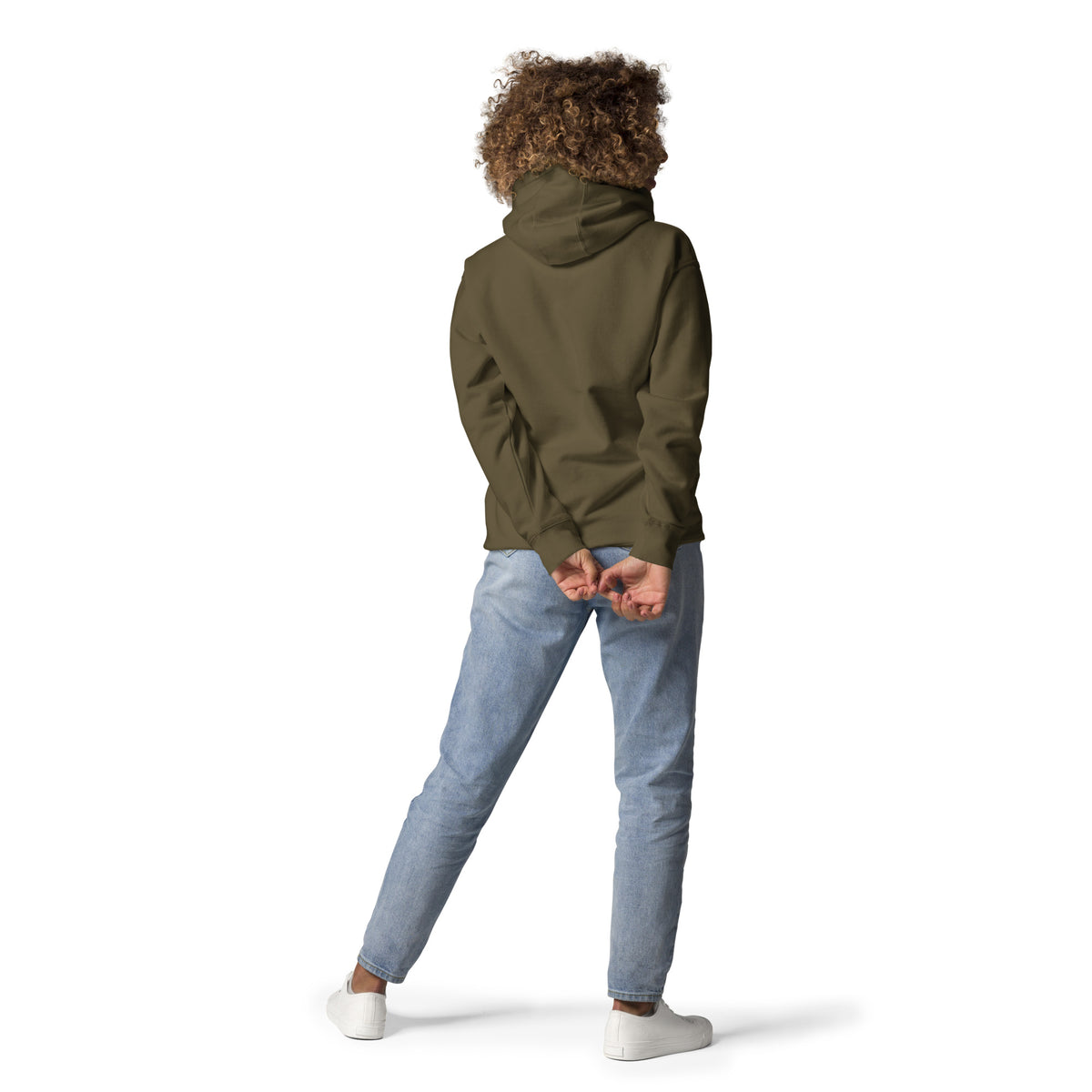 Sudadera con capucha unisex nube bordada