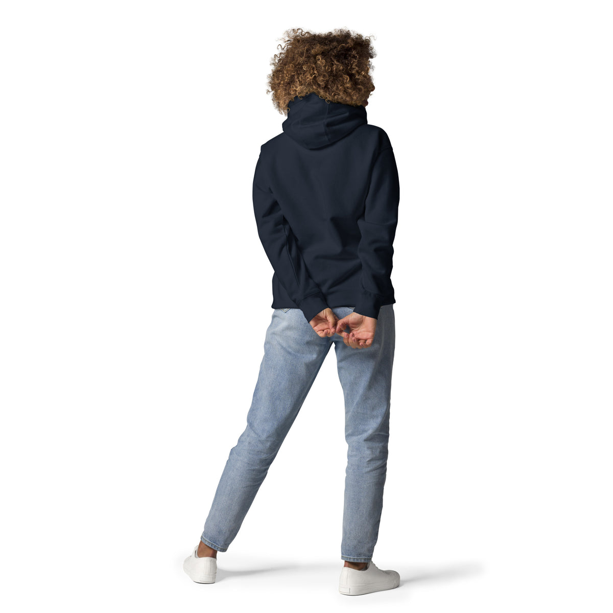 Sudadera con capucha unisex nube bordada