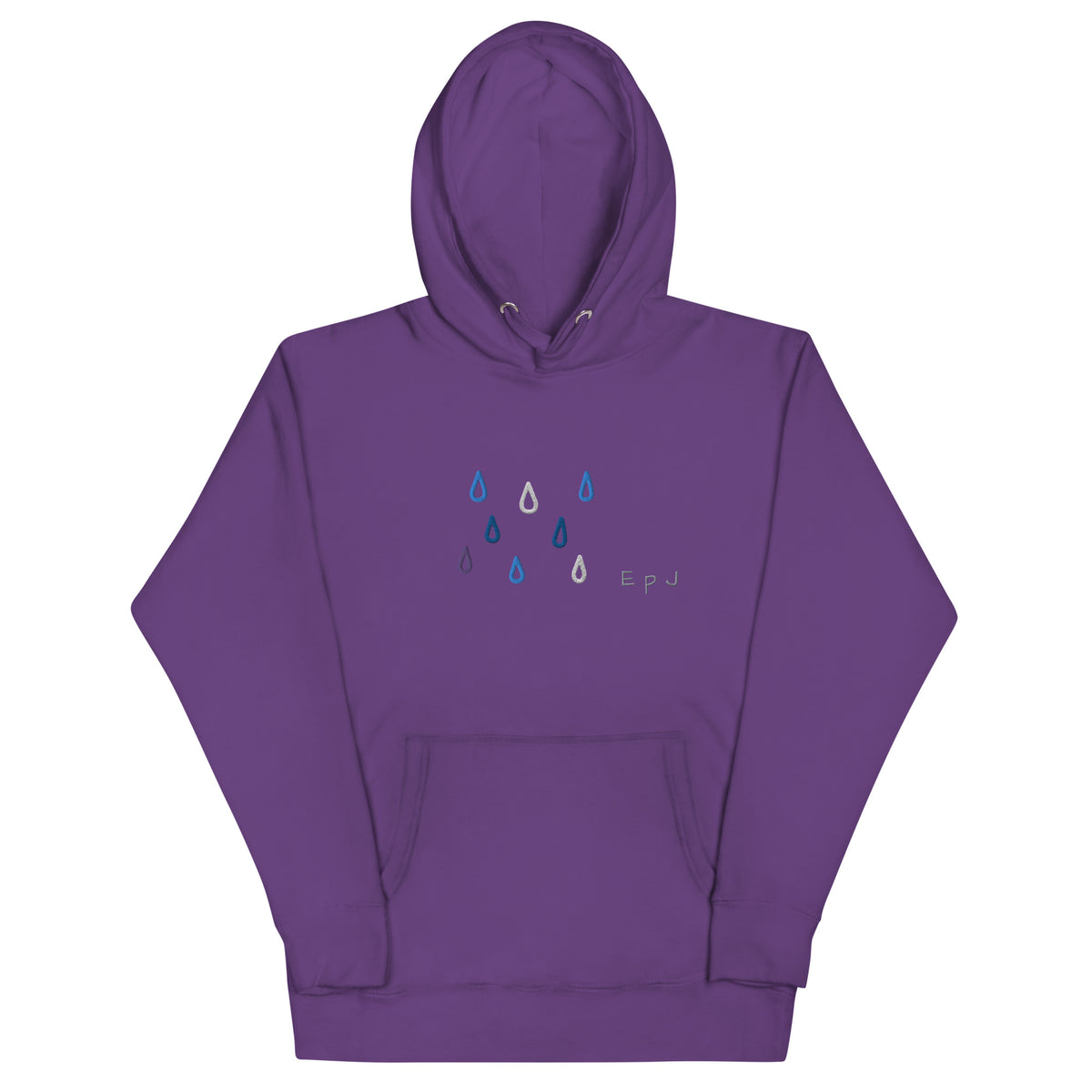 Sudadera con capucha unisex gotas de lluvia