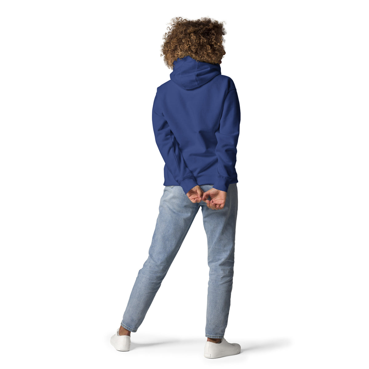 Sudadera con capucha unisex nube bordada