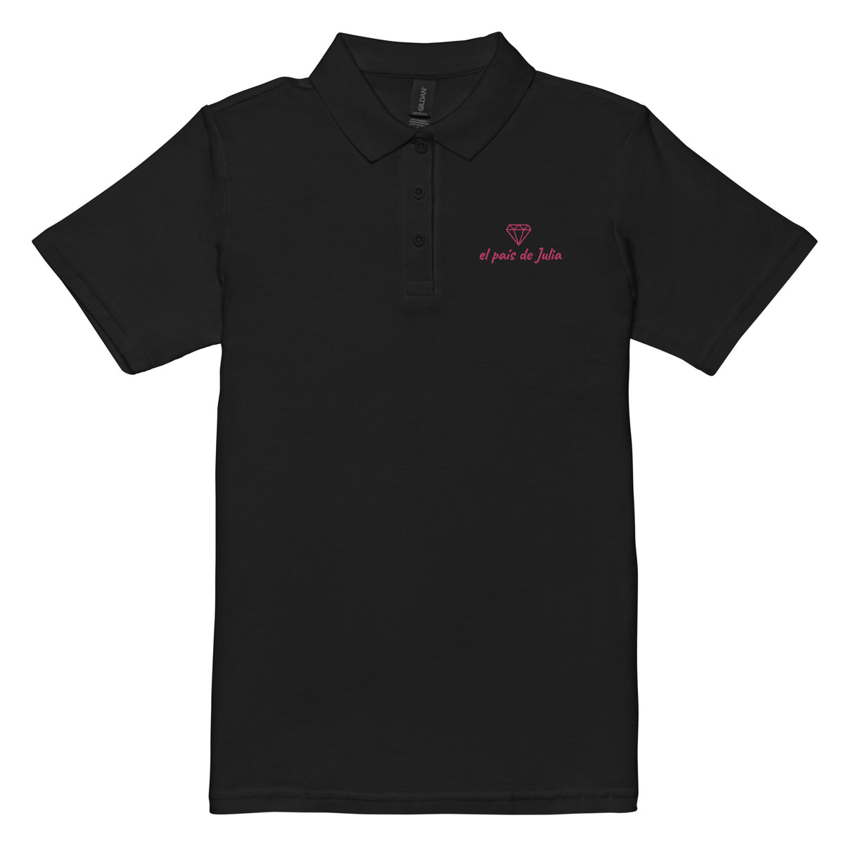 Polo de piqué caballo rosa
