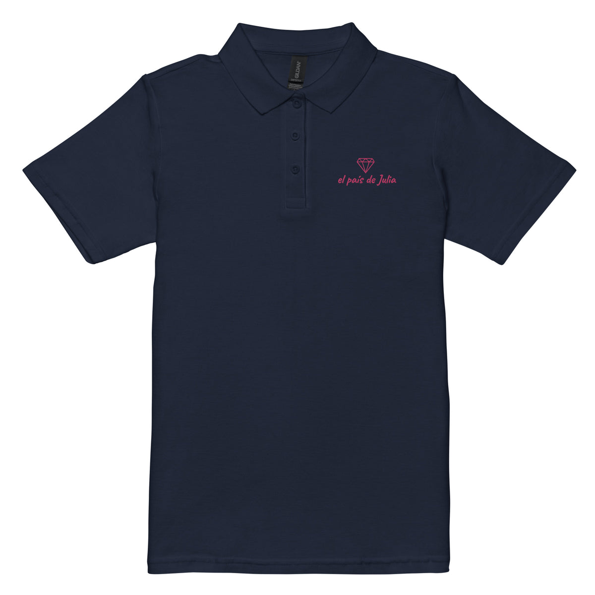 Polo de piqué caballo rosa