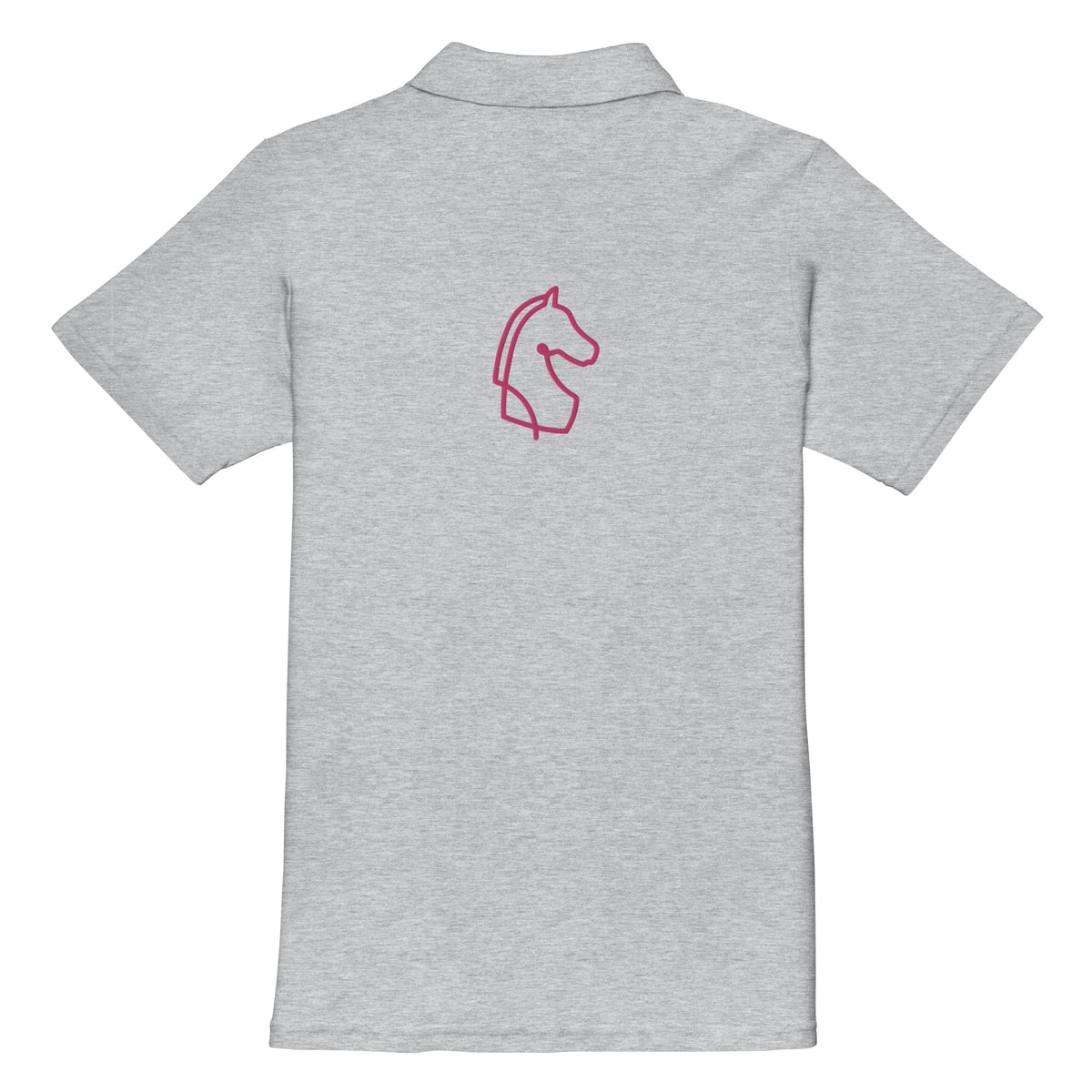 Polo de piqué caballo rosa