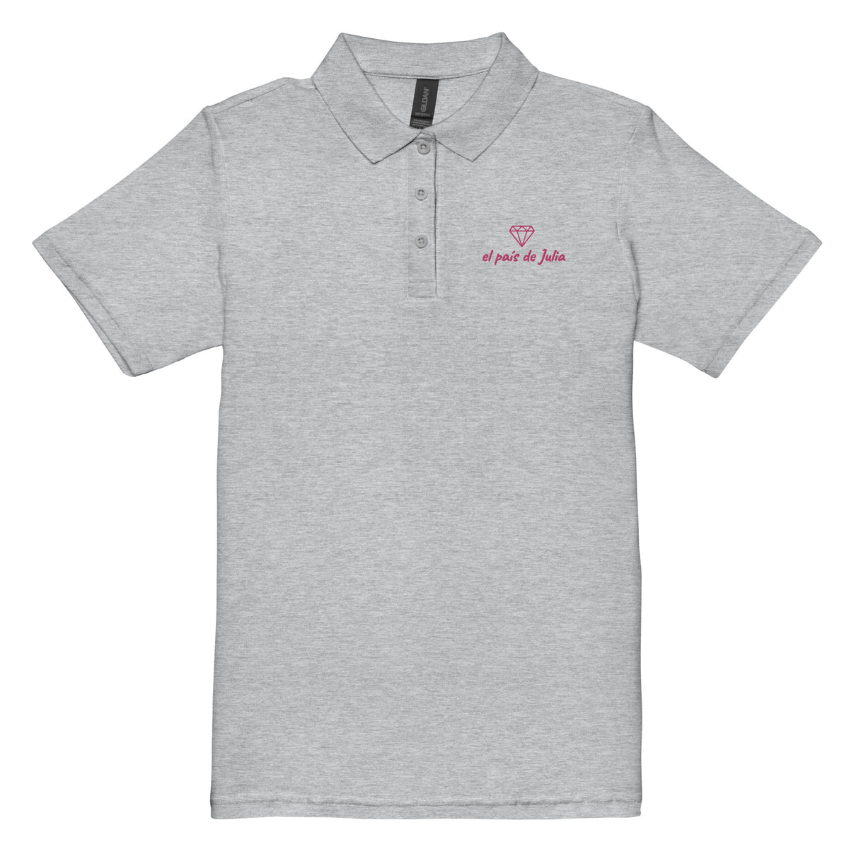 Polo de piqué caballo rosa