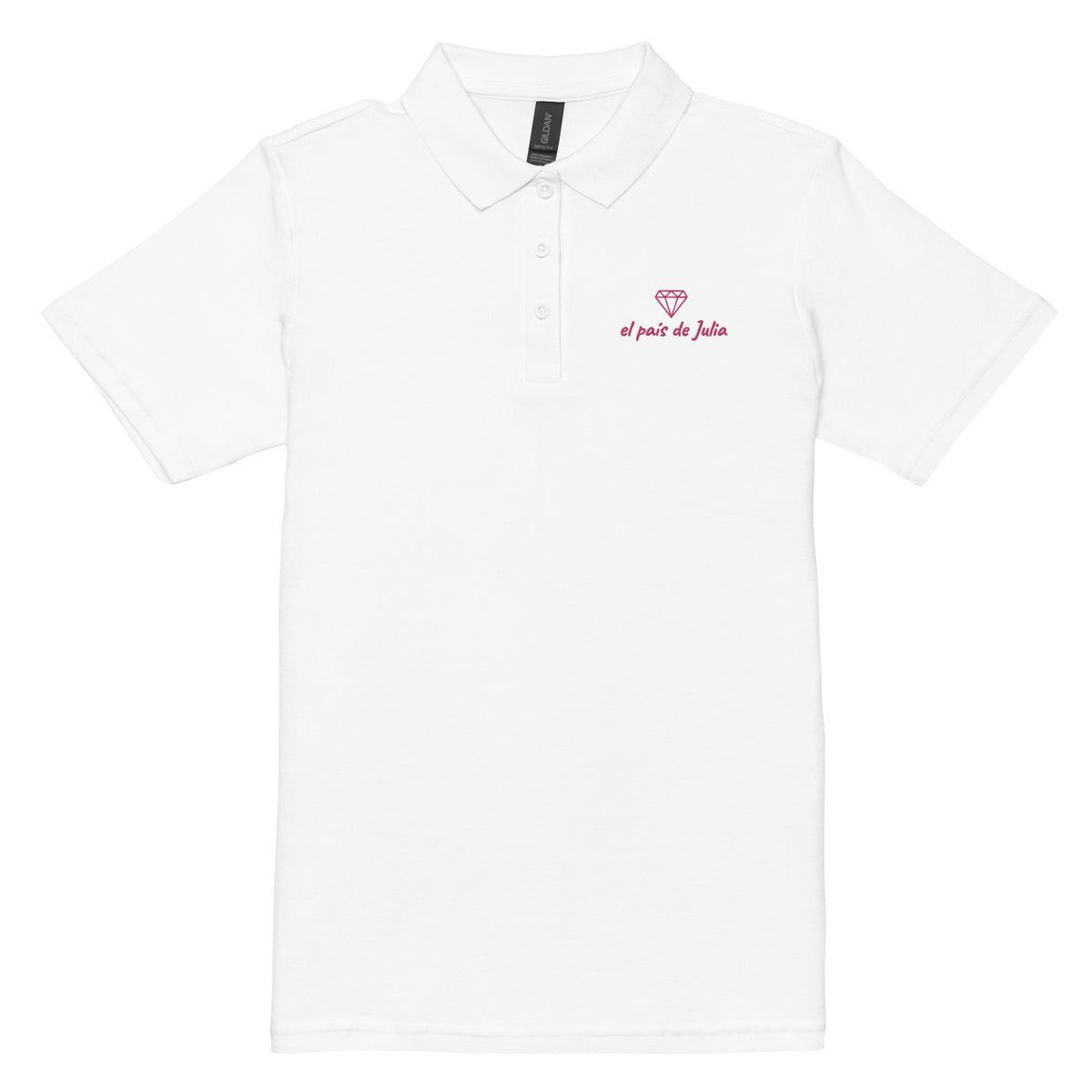 Polo de piqué caballo rosa