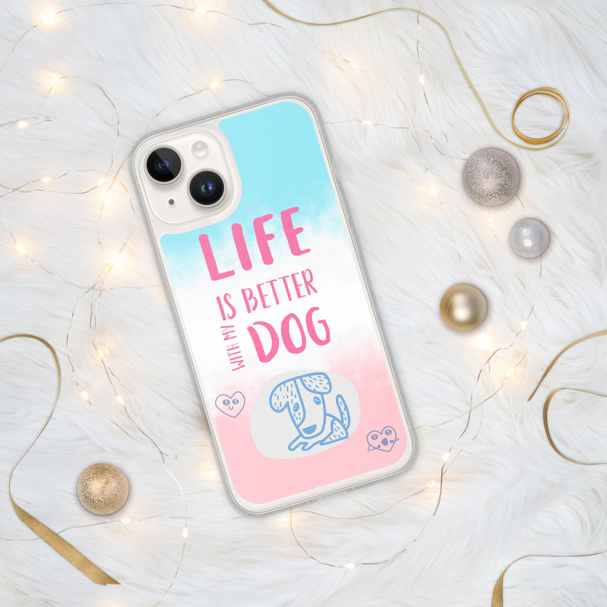 Funda transparente para iPhone® my dog