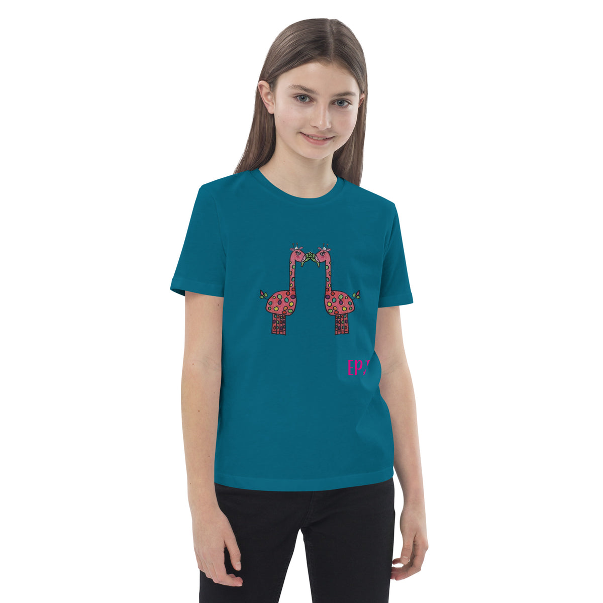 Camiseta algodón orgánico unisex jirafitas