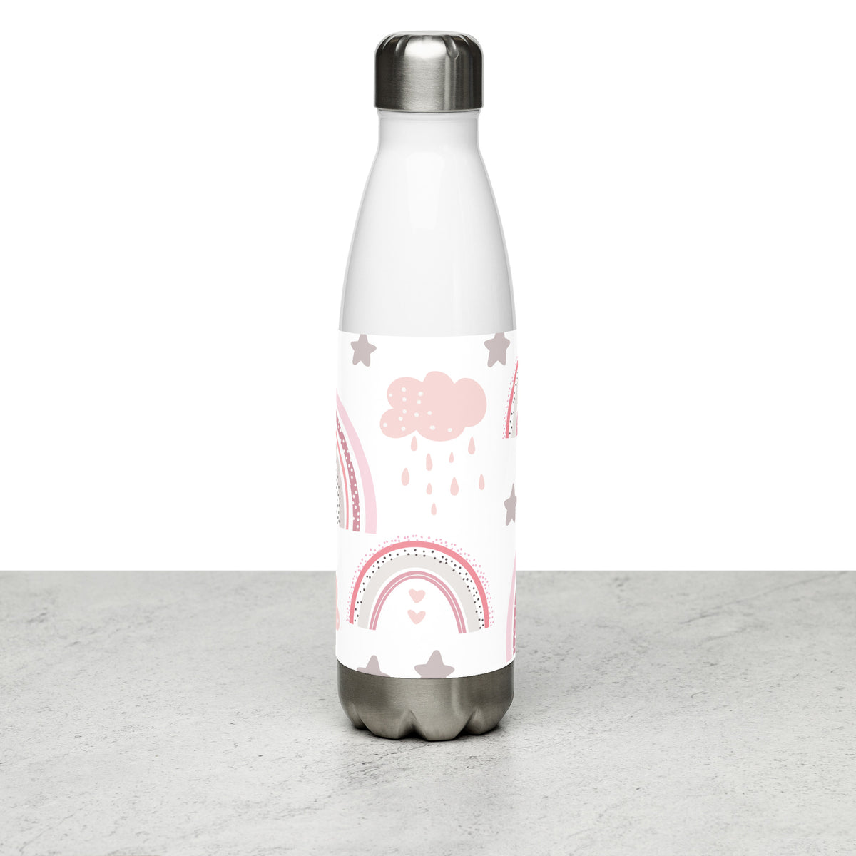 Botella de agua arcoiris