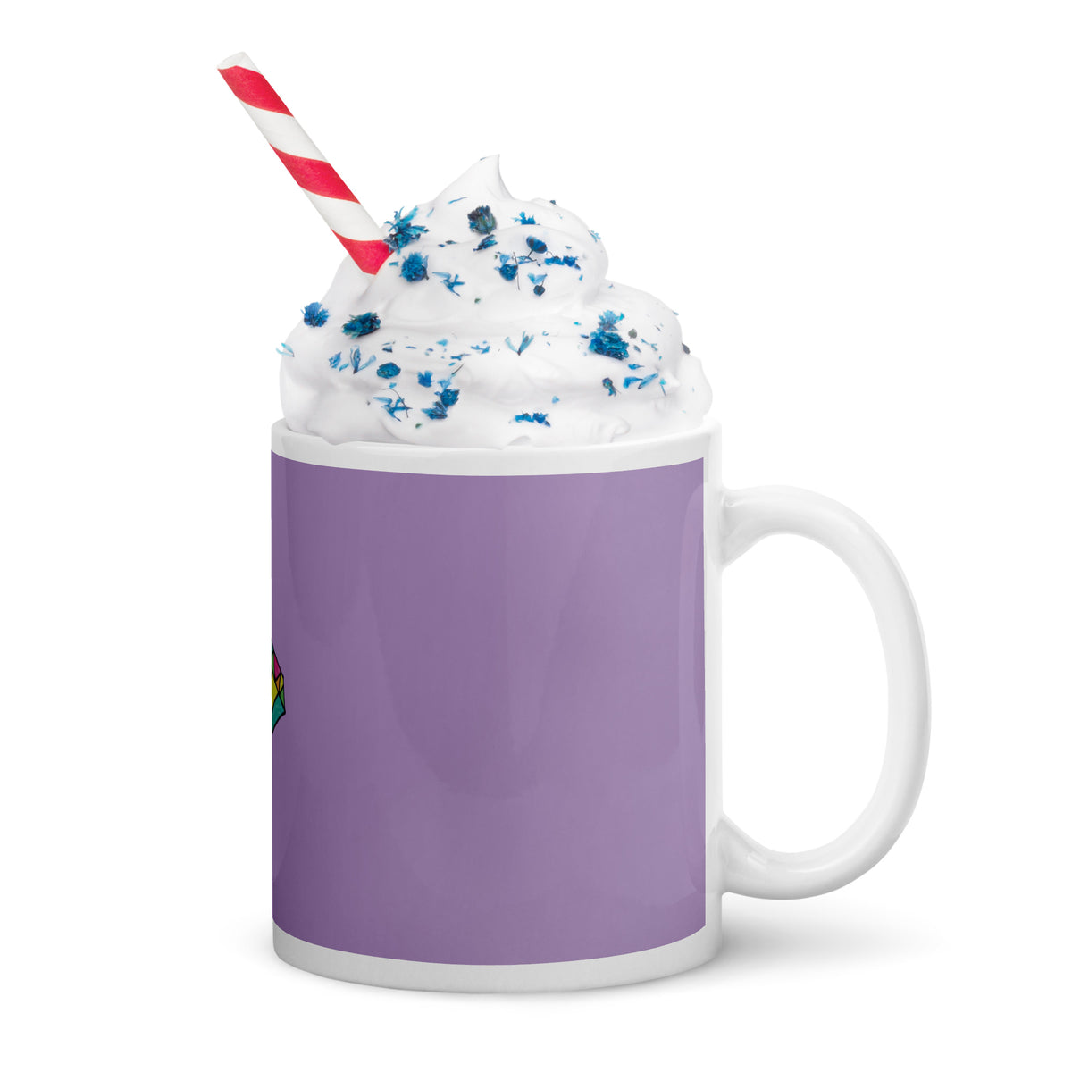 Taza blanca brillante
